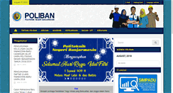 Desktop Screenshot of poliban.ac.id
