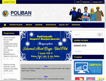 Tablet Screenshot of poliban.ac.id